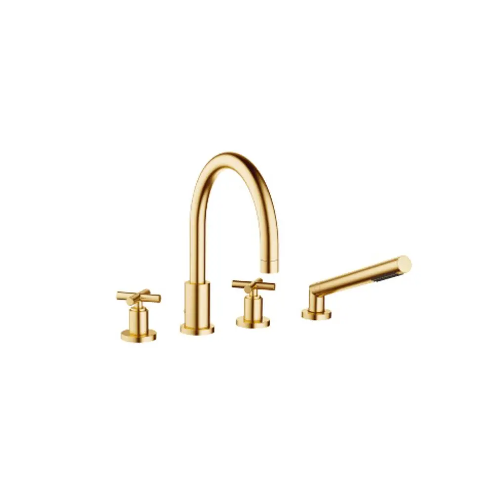 Dornbracht-TARA.-Wannen-Vierlochbatterie-Ausladung 220mm-Messing gebürstet (23kt), 27512892-28 Galeriebild 1